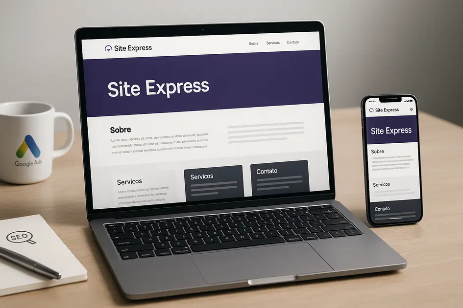 Como o Site Express Pode Ajudar sua Empresa a Vender Mais Online - Renoma Digital site express responsivo wordpress otimizado para SEO e conversão